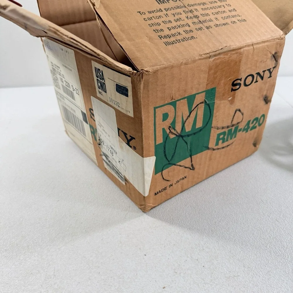 Sony RM-420 U-Matic Remote Control W/ Original Box AS IS‎ UNTESTED